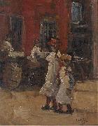Georges Lemmen, Girls strolling on the street